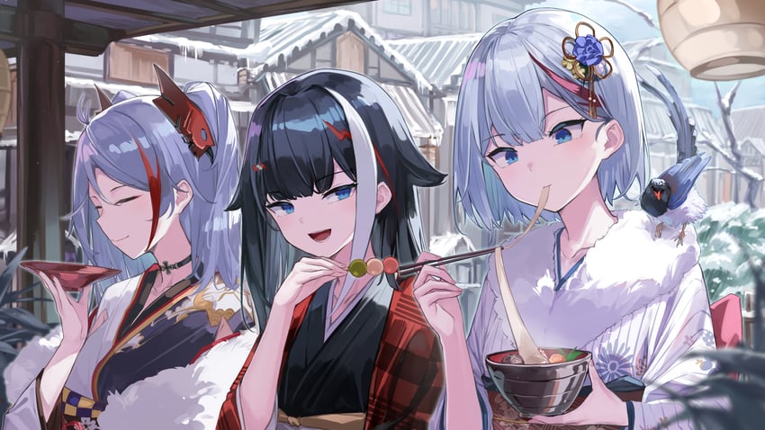prinz eugen, admiral graf spee, and deutschland (azur lane) drawn by 7gao