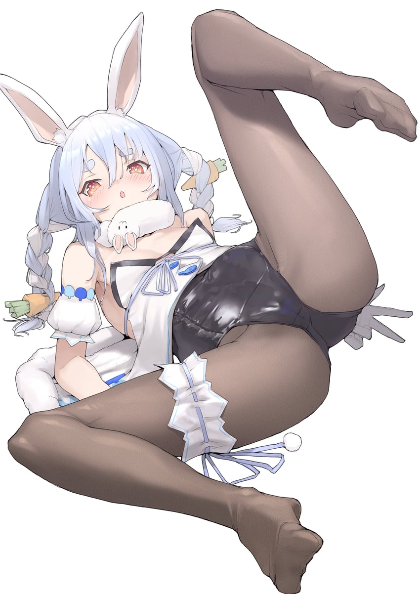 usada pekora and don-chan (hololive) drawn by mitsuru_(uramitsuru1206)
