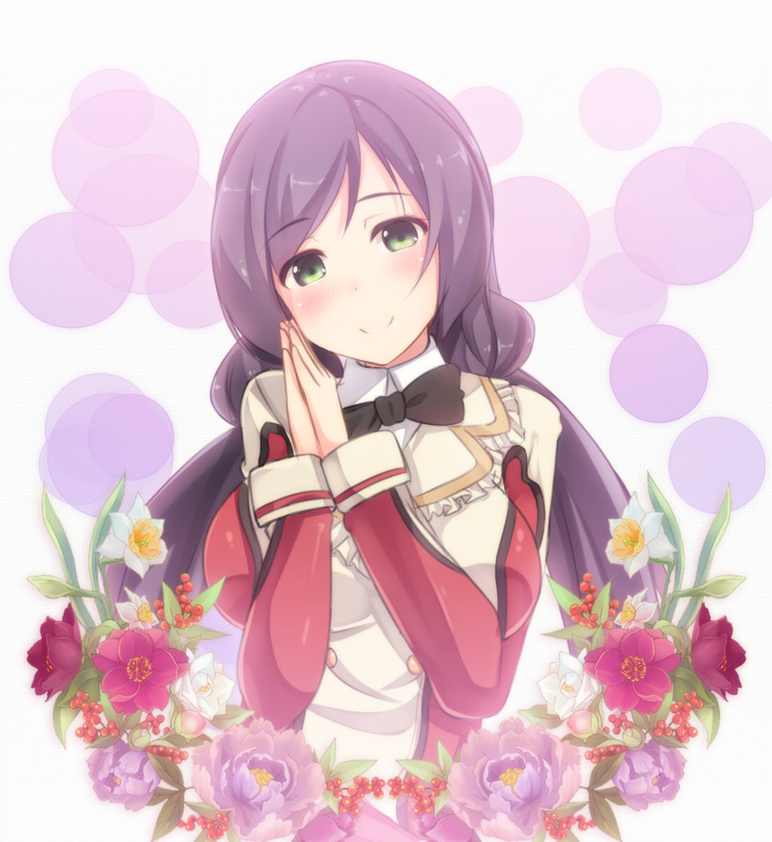 tojo nozomi (love live! and 1 more) drawn by hiiragi_hazime