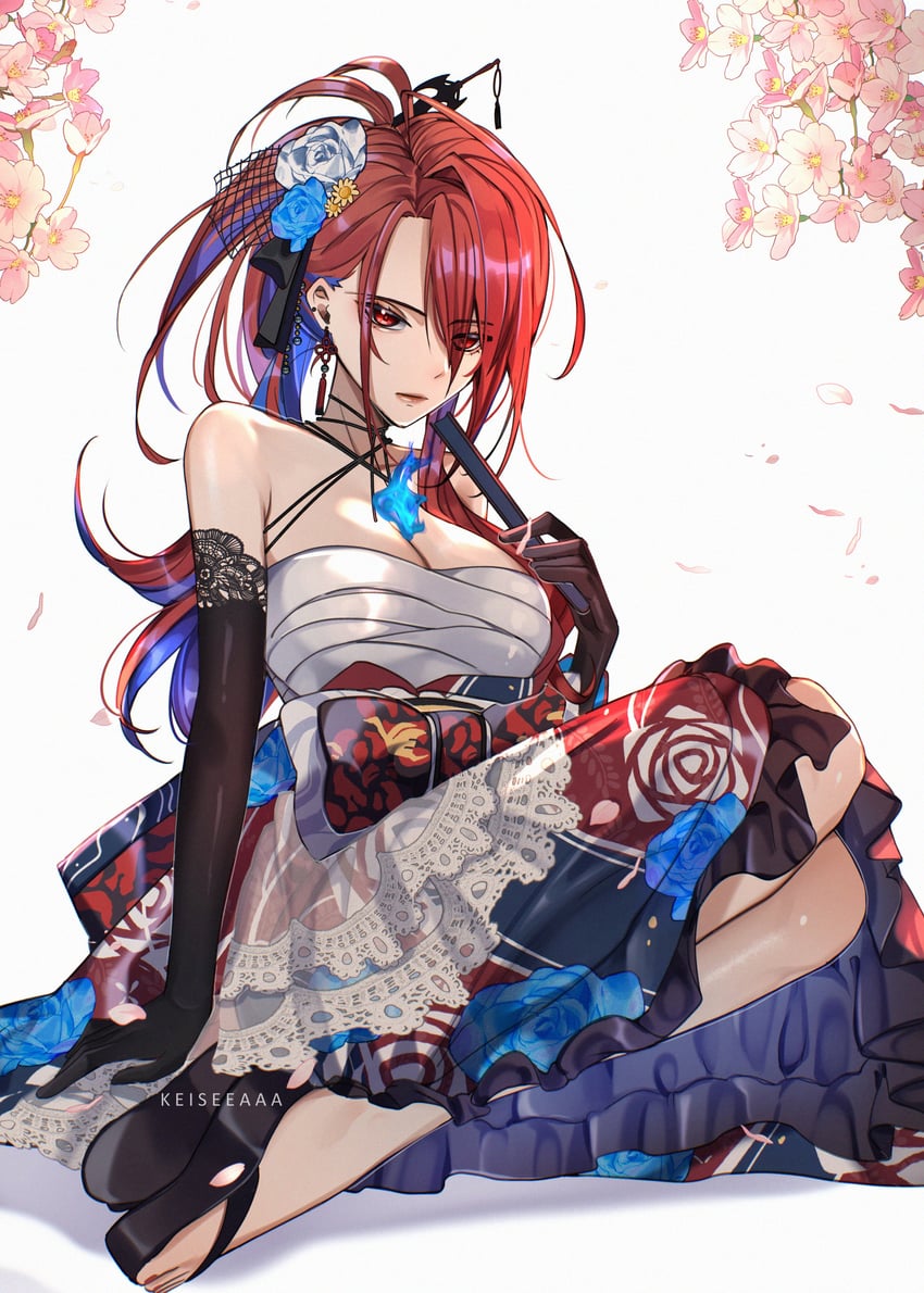 elizabeth rose bloodflame (hololive and 1 more) drawn by keisea