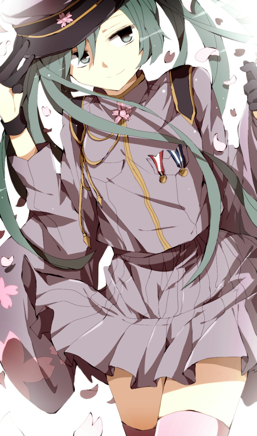 hatsune miku (vocaloid and 1 more) drawn by hiiragi_fuyuki