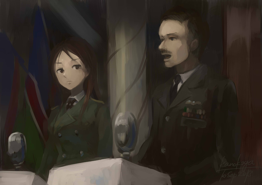 minna-dietlinde wilcke and hugh dowding (world witches series and 2 more) drawn by kanokoga