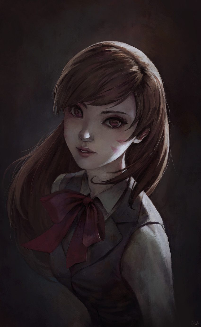 d.va (overwatch and 1 more) drawn by nat_vitchayed