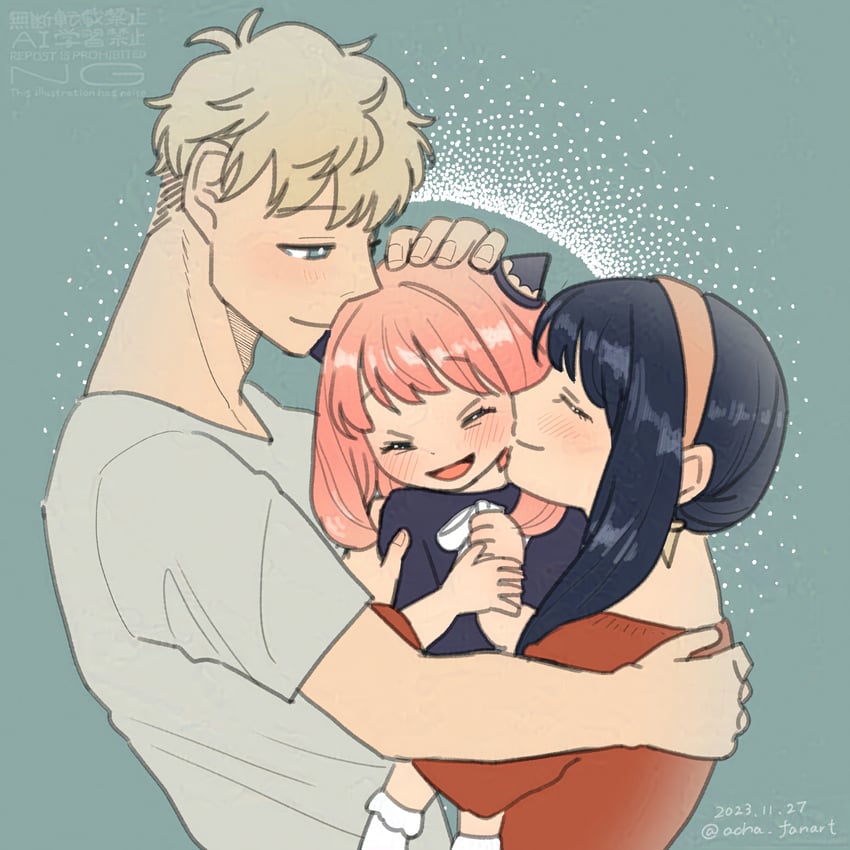 yor briar, anya, and twilight (spy x family) drawn by acha_fanart