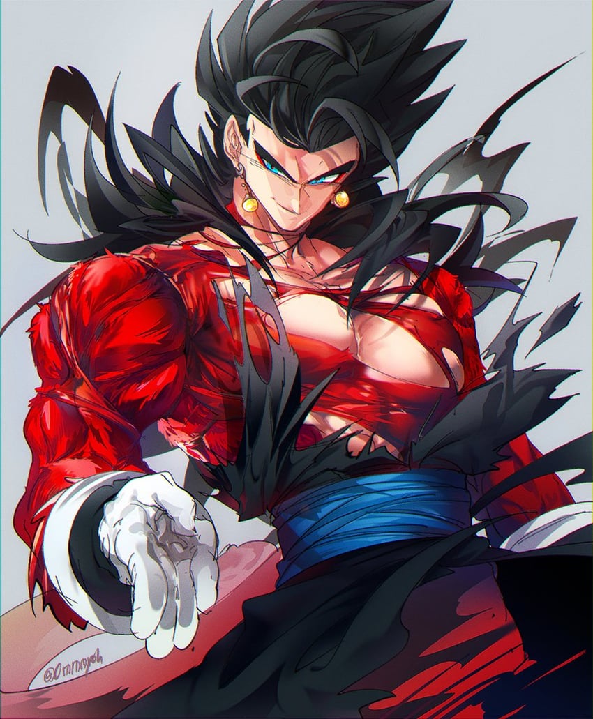 vegetto (dragon ball and 1 more) drawn by ommmyoh
