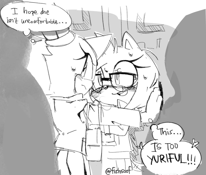 amy rose and blaze the cat (sonic) drawn by fishsoof