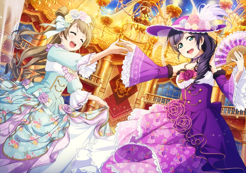 tojo nozomi and minami kotori (love live! and 2 more)