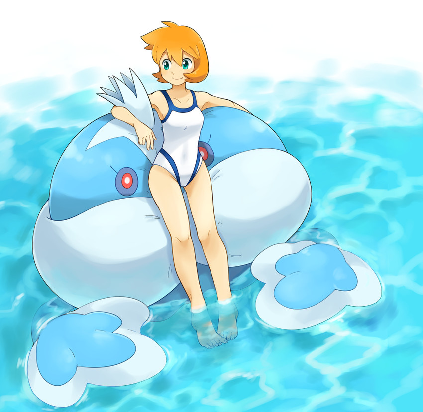misty and jellicent (pokemon and 2 more) drawn by hari_(kureon)