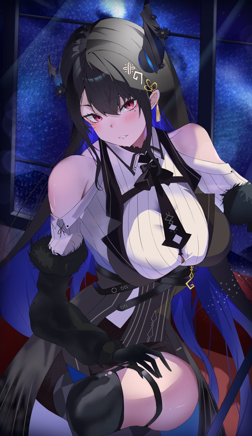 nerissa ravencroft (hololive and 1 more) drawn by darufui_kh