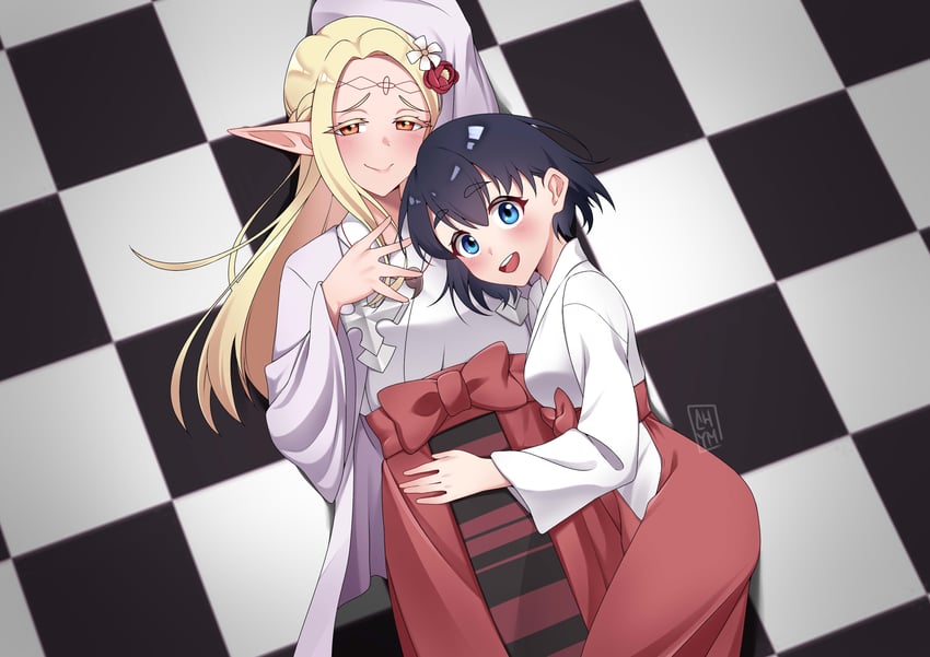 eldali ilma fanomenel and koganei koito (edomae elf) drawn by chym39