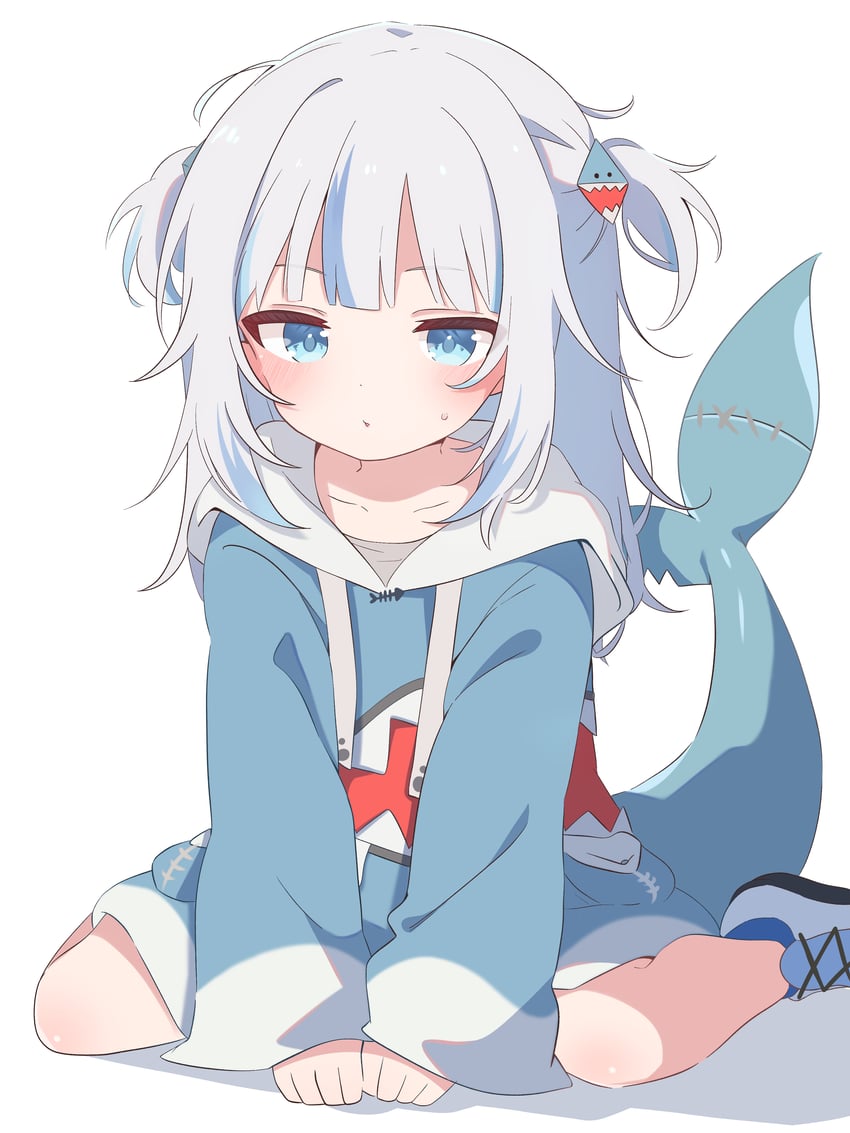 gawr gura (hololive and 1 more) drawn by ryu160303