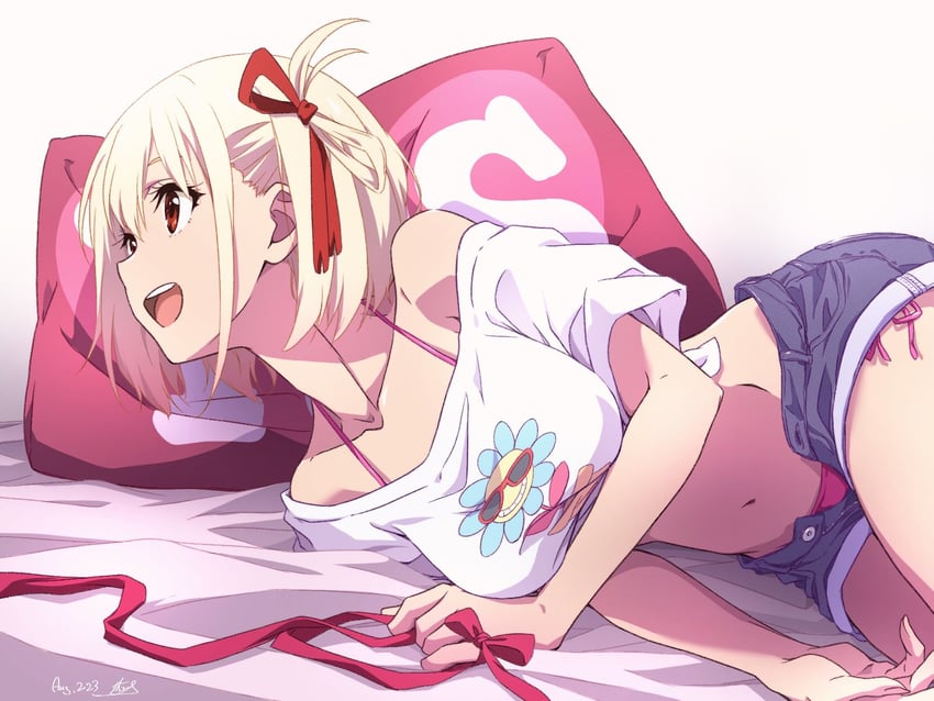 nishikigi chisato (lycoris recoil) drawn by nii_manabu