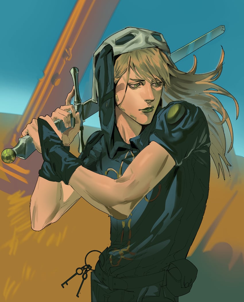 gyro zeppeli (jojo no kimyou na bouken and 1 more) drawn by natatazzz