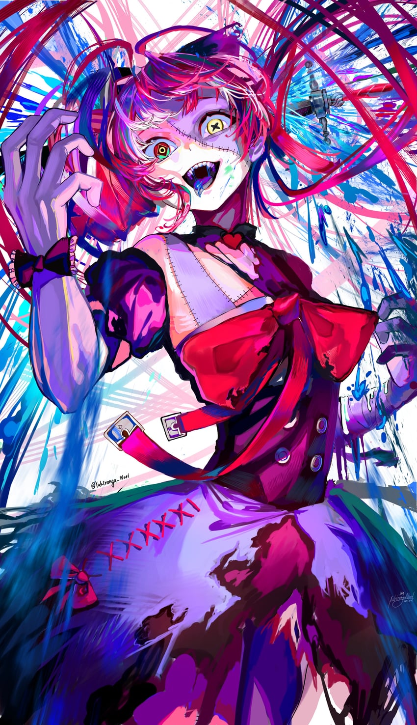 kureiji ollie (hololive and 1 more) drawn by xue_lian_wa_noel