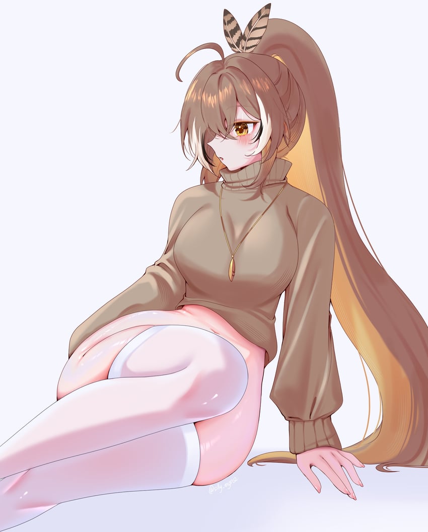 nanashi mumei (hololive and 1 more) drawn by sillymyne