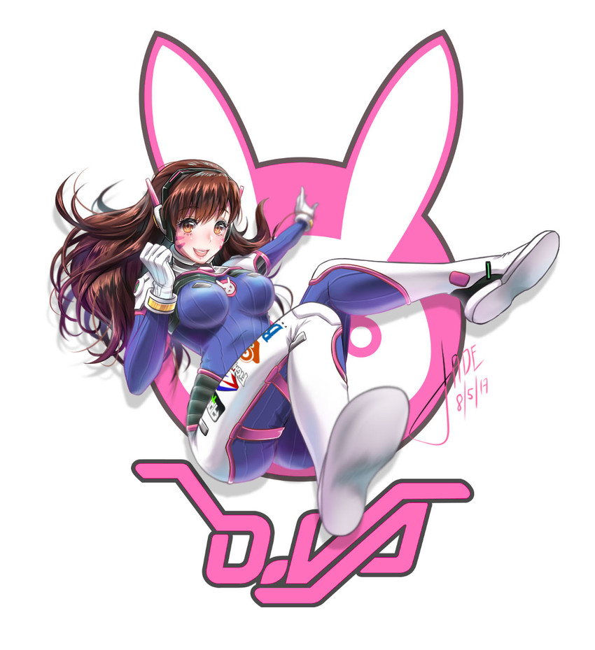 d.va (overwatch and 1 more) drawn by namiko.keita
