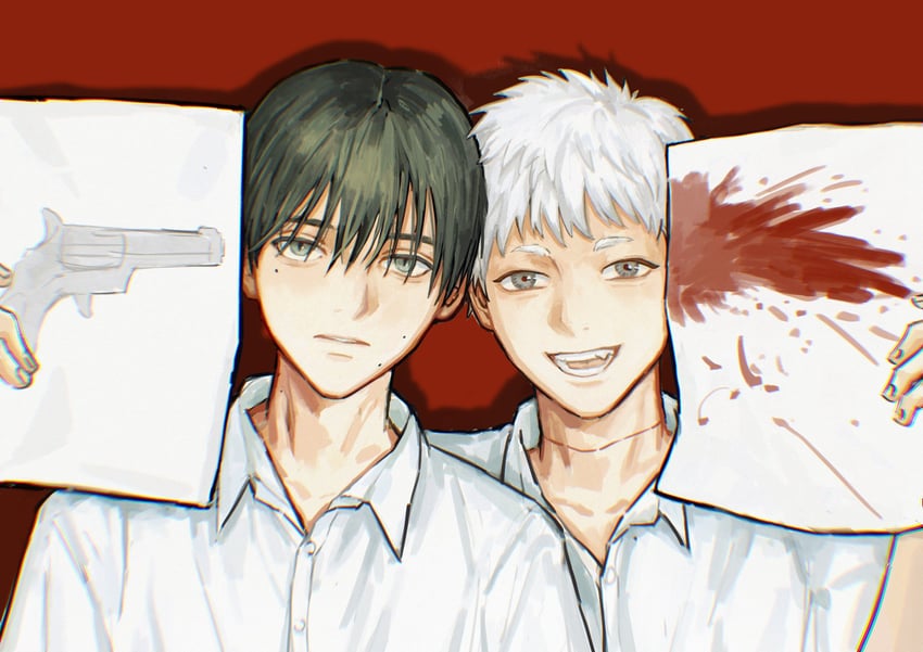 hikaru and tsujinaka yoshiki (hikaru ga shinda natsu) drawn by cl3oud