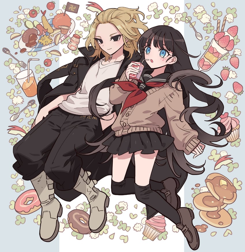 sano manjirou (original and 1 more) drawn by meremero