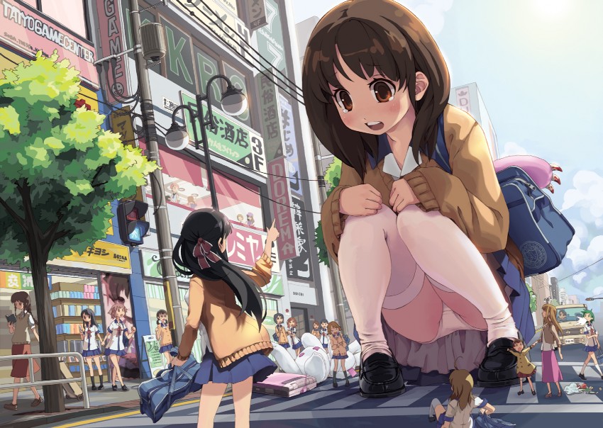 Outdoor anime voyeur compilation