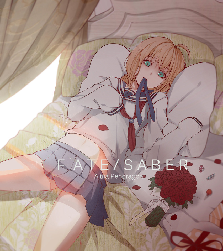 artoria pendragon and saber (fate and 1 more) drawn by mizu_(dl7613)