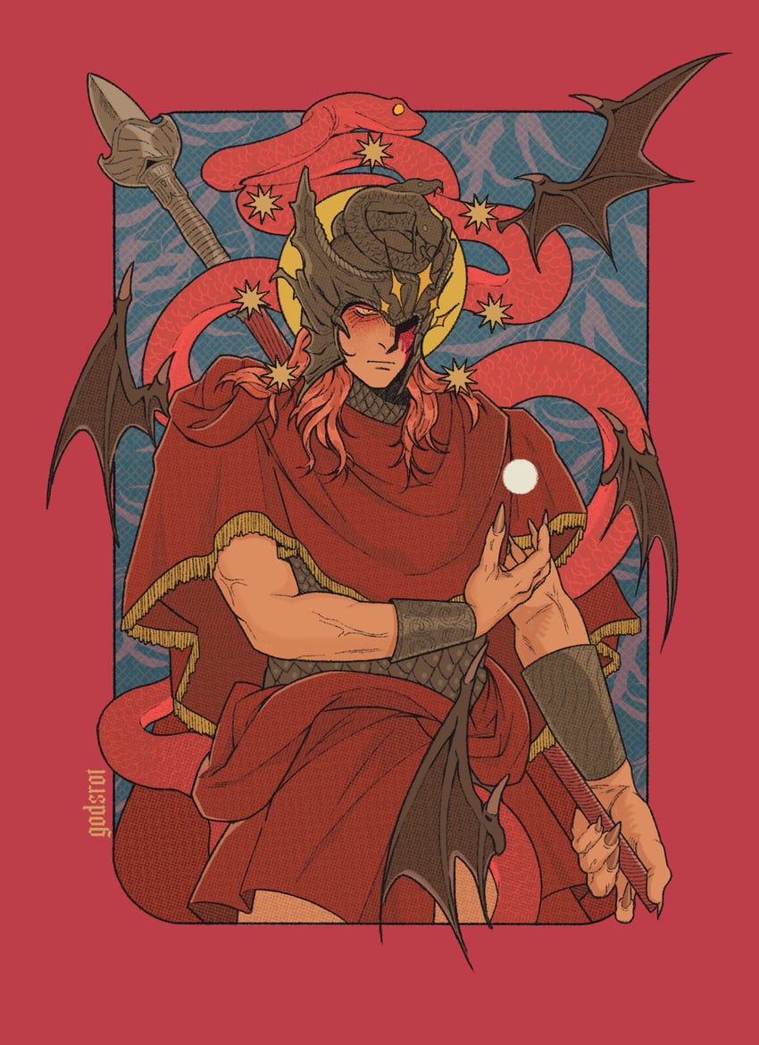 messmer the impaler (elden ring and 1 more) drawn by ives_navarro