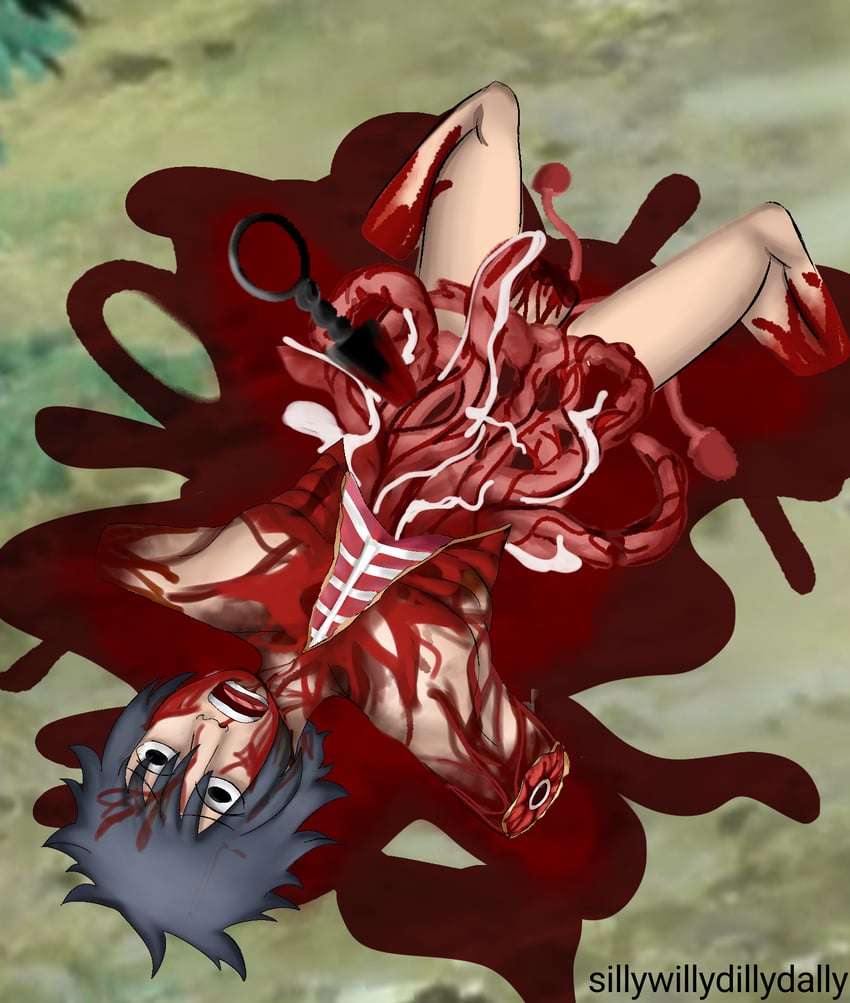 uchiha izuna (naruto and 1 more) drawn by sillywillydillydally