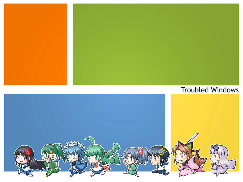 xp-tan, me-tan, 2k-tan, 3.1-tan, 95-tan, and 3 more (os-tan and 2 more) drawn by sato_(esuplusesu)
