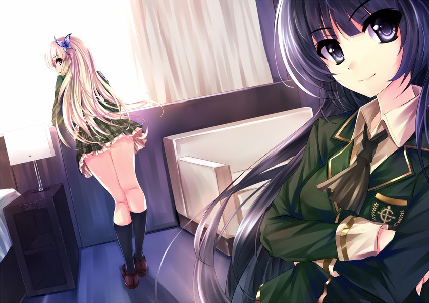 kashiwazaki sena and mikazuki yozora (boku wa tomodachi ga sukunai) drawn by windforcelan