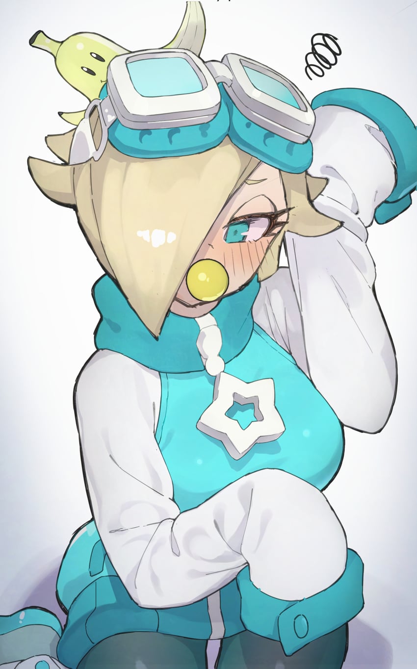 rosalina and baby rosalina (mario and 2 more) drawn by rindoriko