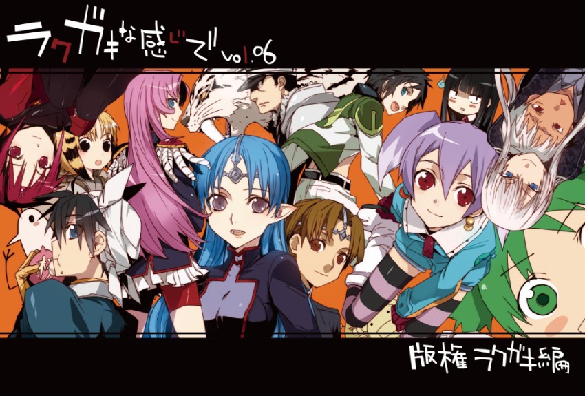 tenjou utena, koiwai yotsuba, koko hekmatyar, kuronuma sawako, lafiel, and 6 more (yotsubato! and 9 more) drawn by bunbun