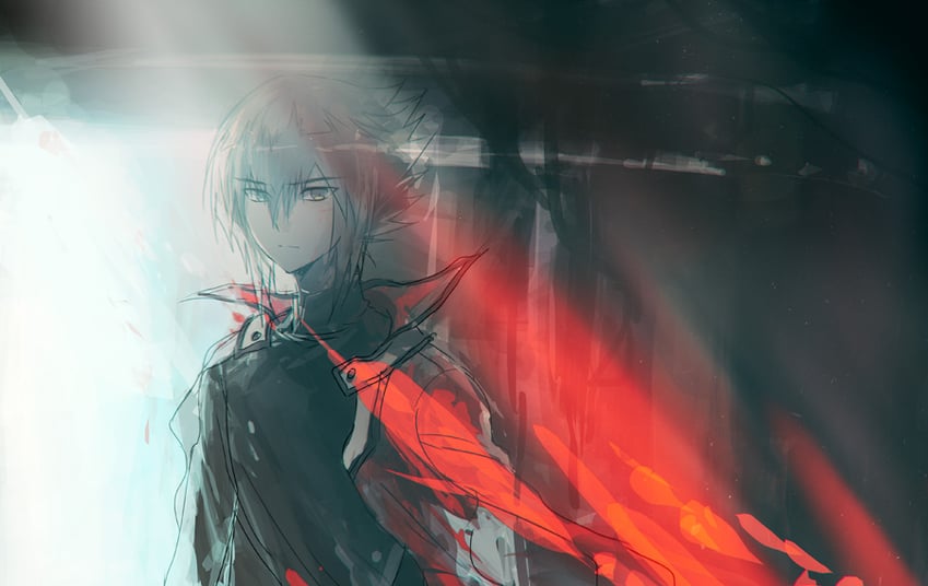 yuki judai (yu-gi-oh! and 1 more) drawn by moribuden