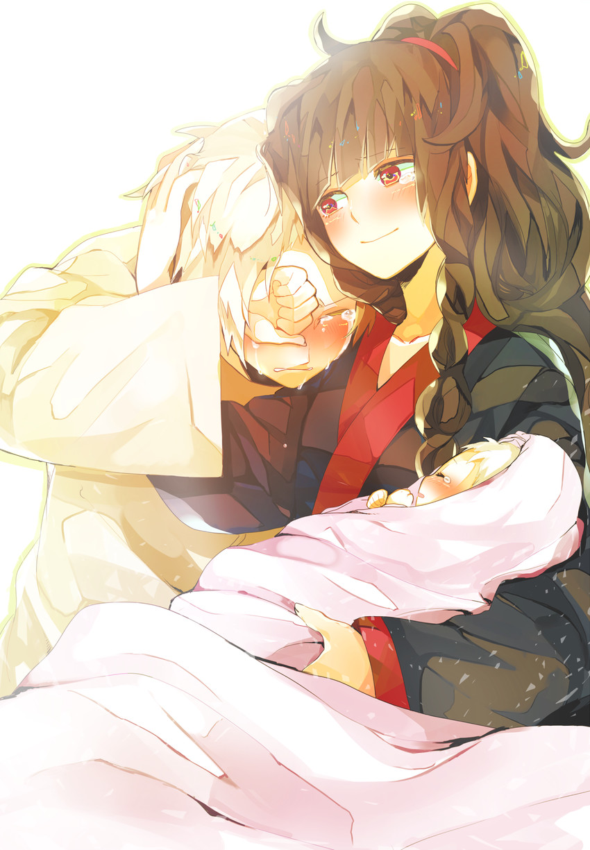 azami, kozakura shion, and tsukihiko (kagerou project) drawn by mitsu_yomogi