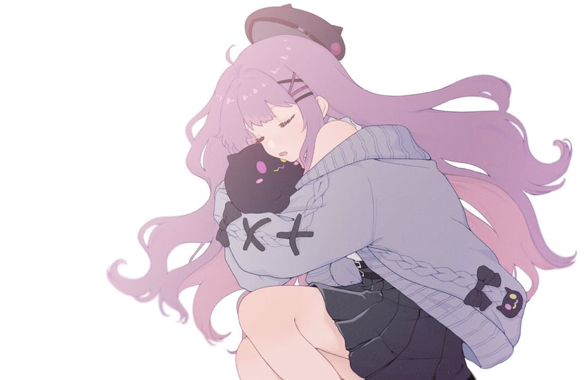tokoyami towa and bibi (hololive) drawn by kusa_mo_chi