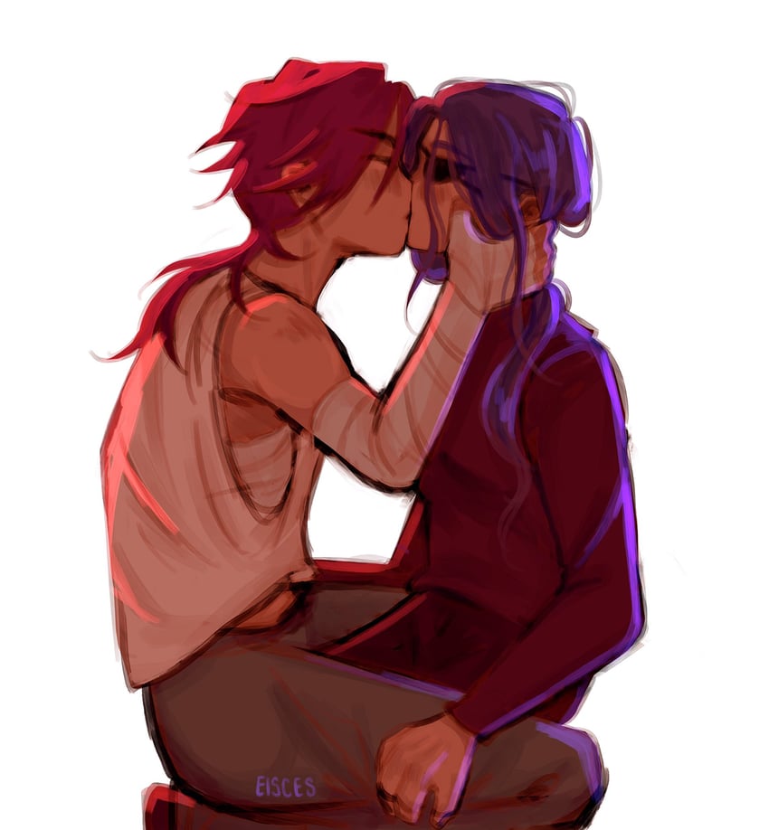 vi, caitlyn, arcane vi, and arcane caitlyn (league of legends and 1 more) drawn by eiscean