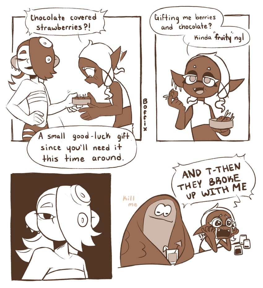 shiver, frye, and big man (splatoon and 1 more) drawn by boffix