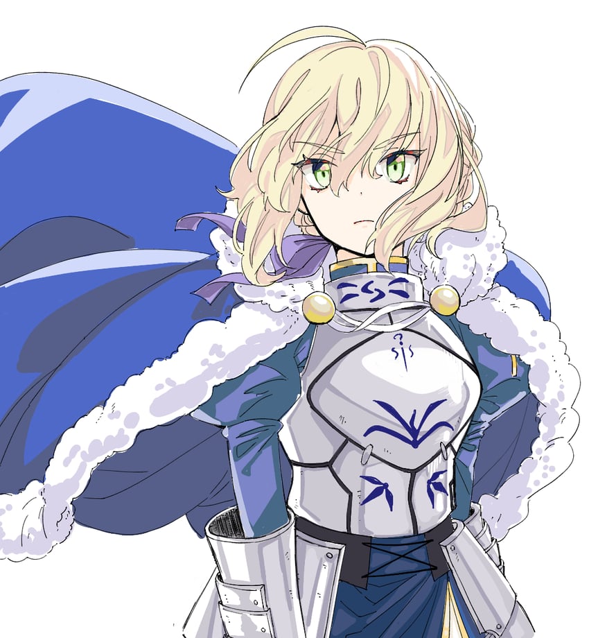 artoria pendragon and saber (fate and 1 more) drawn by suzuakks