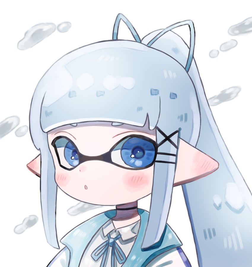 inkling player character and inkling girl (splatoon) drawn by plum0o0