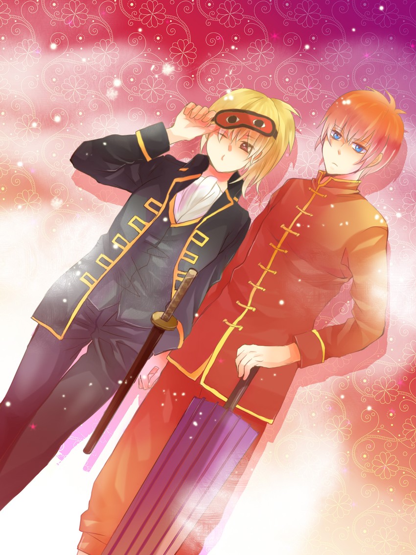 kagura, okita sougo, and okita souko (gintama) drawn by fumio_(murashigure)