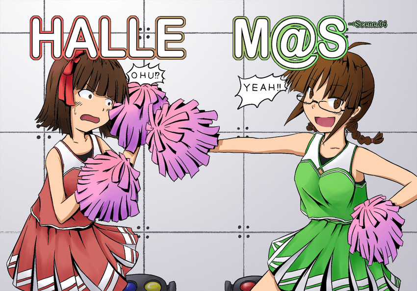 amami haruka and akizuki ritsuko (idolmaster and 1 more) drawn by tetsuji