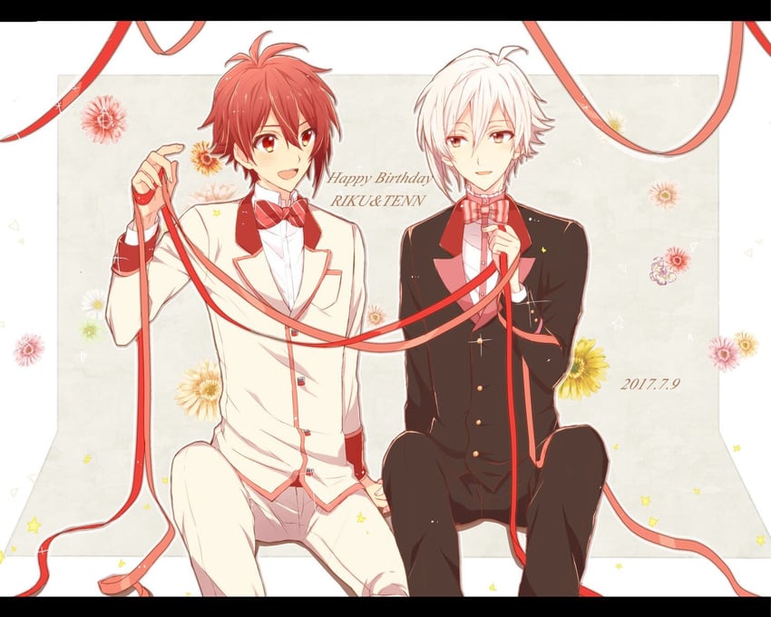 nanase riku and kujou tenn (idolish7) drawn by nau_(rg_sn79)