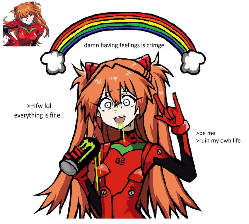 souryuu asuka langley (neon genesis evangelion) drawn by peqermint