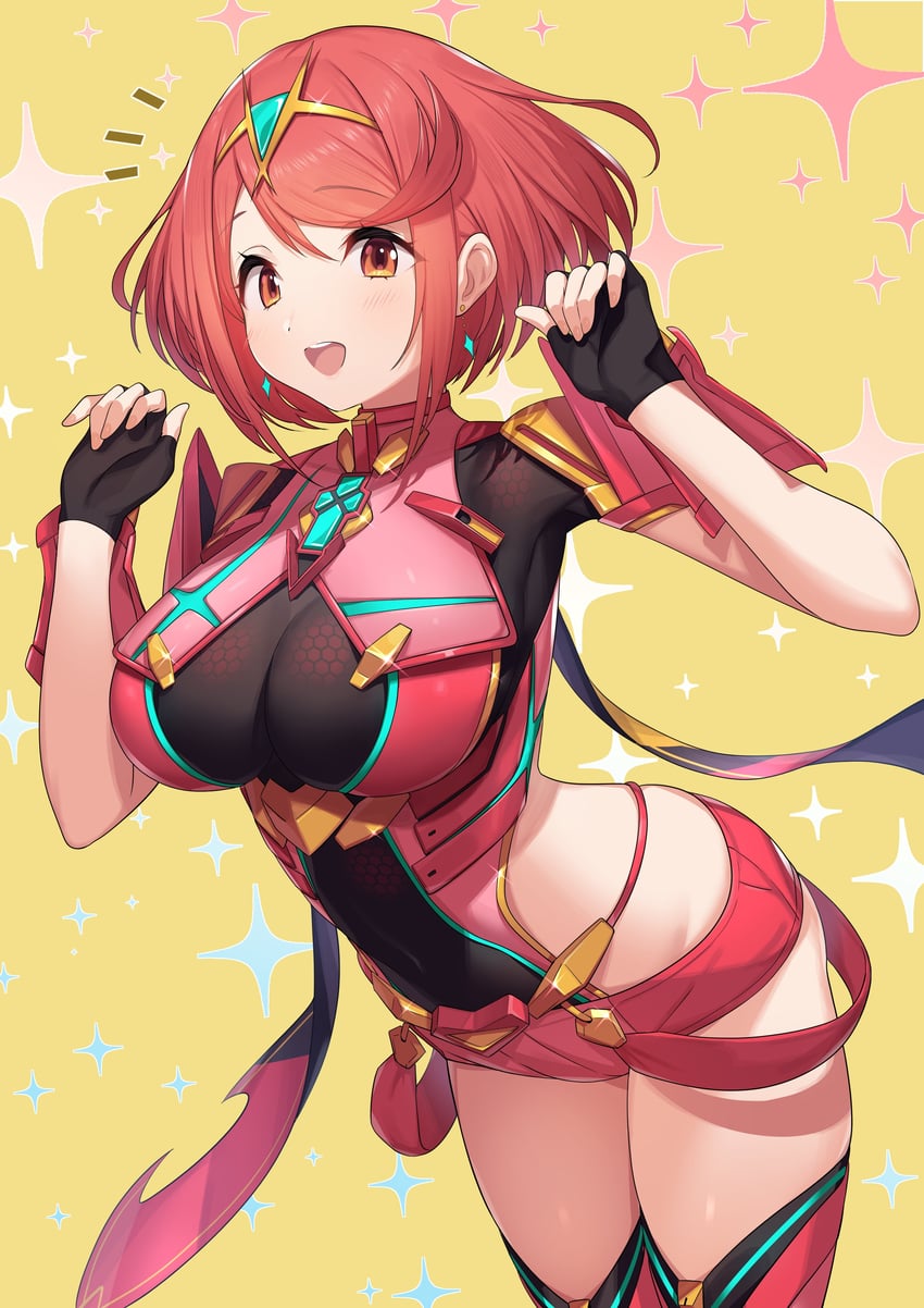 pyra (xenoblade chronicles and 1 more) drawn by green322