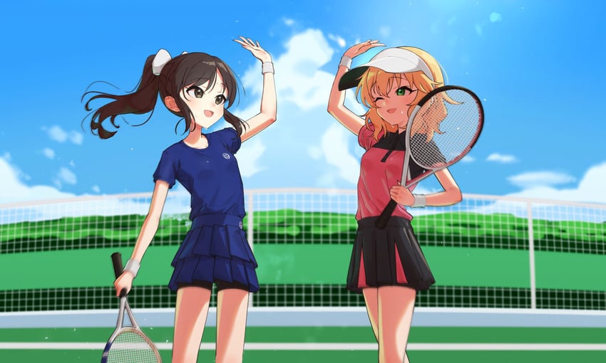 tachibana arisu and sakurai momoka (idolmaster and 2 more) drawn by 24riside