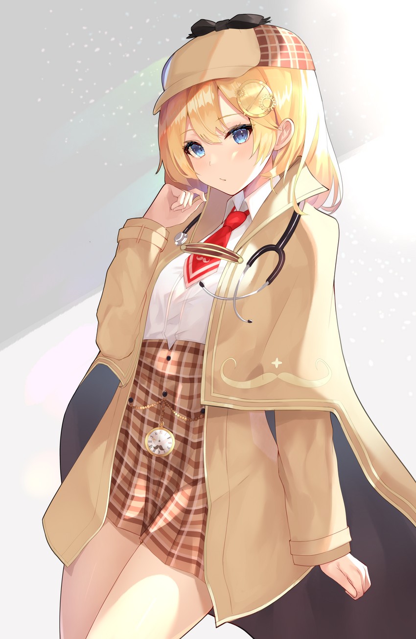 watson amelia (hololive and 1 more) drawn by shiina_aoi