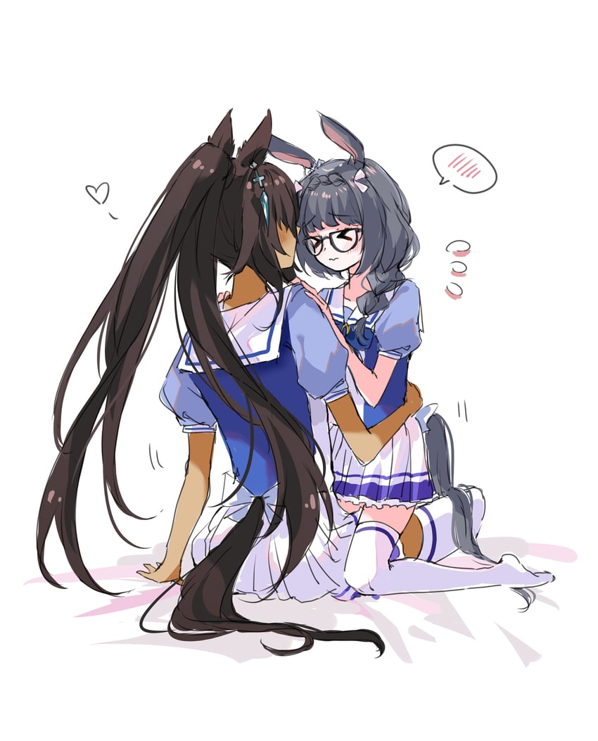 symboli kris s and zenno rob roy (umamusume) drawn by morizu929