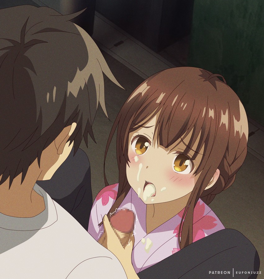 ogiwara sayu and yoshida (hige wo soru. soshite joshikousei wo hirou.) drawn by eufoniuz