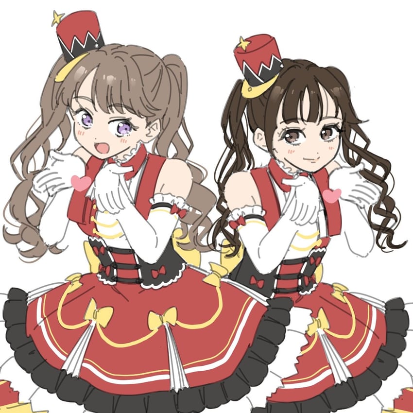 fujishima megumi and tsukine kona (love live! and 2 more) drawn by llkapital