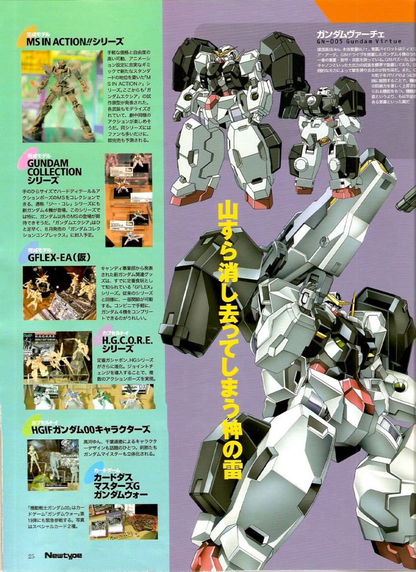 gundam exia, gundam dynames, gundam virtue, and gundam kyrios (gundam and 2 more)
