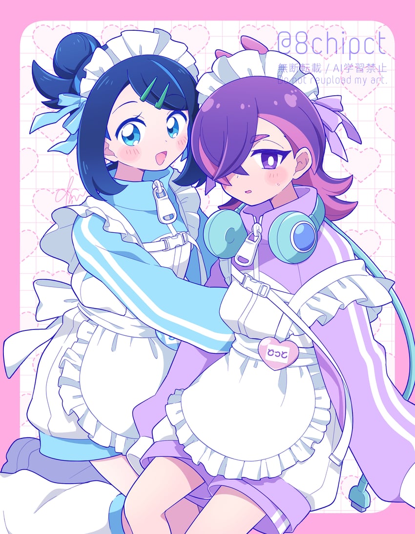 liko and dot (pokemon and 1 more) drawn by 0zr8hc
