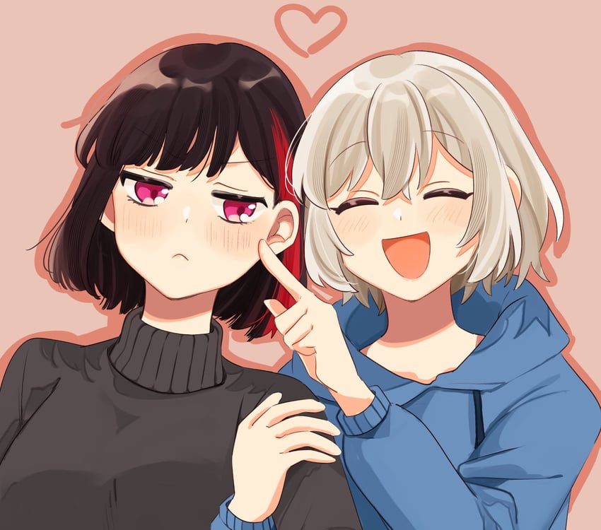 mitake ran and aoba moca (bang dream!) drawn by zawameki